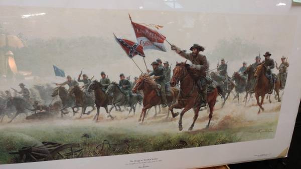 Mort Kunstler Signed Print - The Charge at Trevilian Station - Long ...