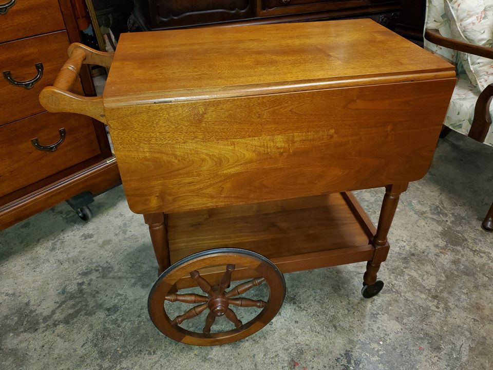 Clore Walnut Tea Cart – Solid and Very Well Made – So Nice! – Long ...