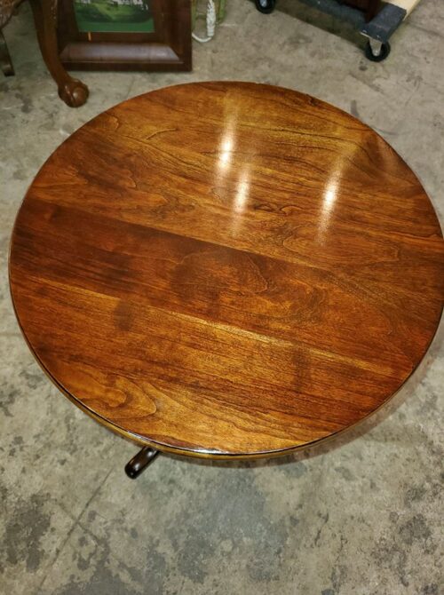 Small Round Cherry Side Table - Pedestal - Solid Cherry - Beautiful ...