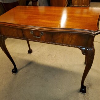 Henkel Harris Marble Top Claw Foot Mahogany Console Table