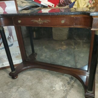 antique hall table with marble top