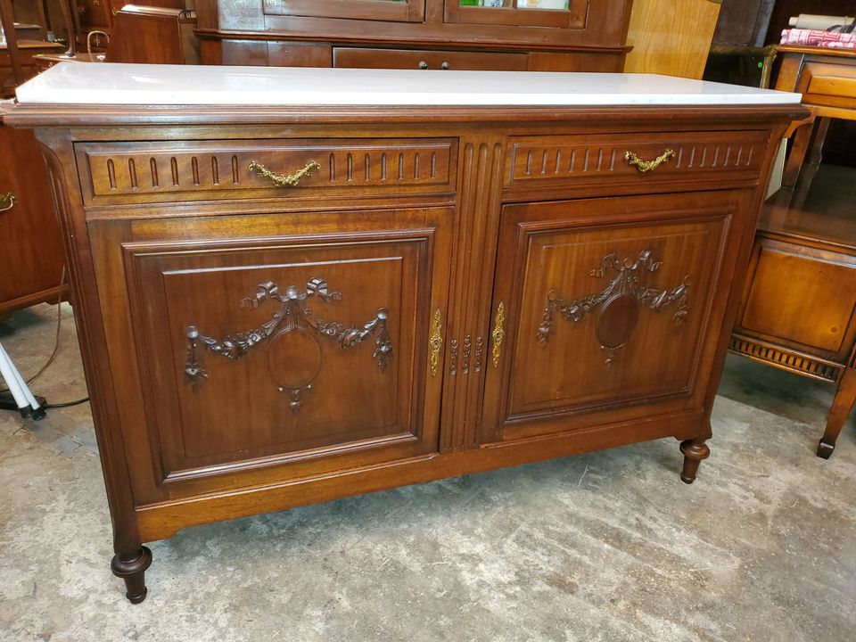 Marble Top Storage Cabinet